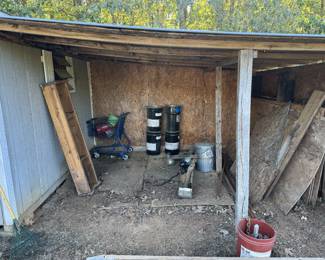 outside area of the shed