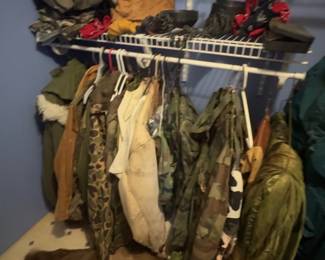Camo hunting gear