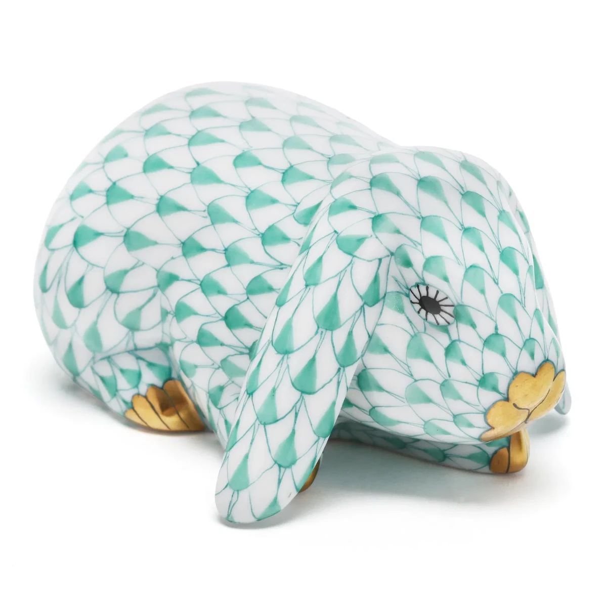 Herend Fishnet Lop Eared Rabbit