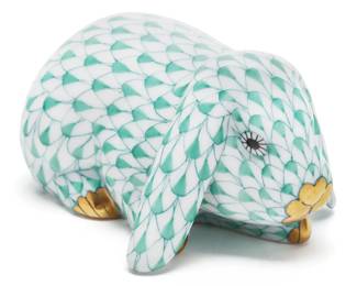 Herend Fishnet Lop Eared Rabbit