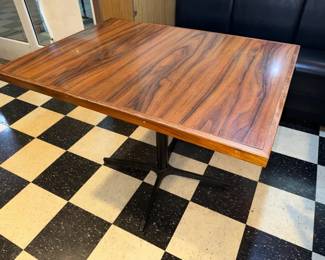 BCD006 - Laminate Wood Table with Solid Wood Edge