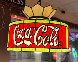 BCD124- Coca Cola Tiffany Style Single Light #2