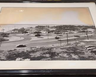 BCD100 - Vintage Framed Historical Photograph of Ala Moana Beach Park