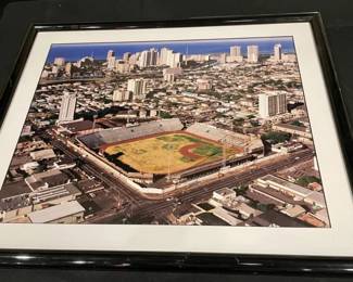 BCD027 - Framed Aerial Of Honolulu Stadium