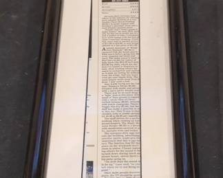 BCD104 - Framed Newspaper Advertisement