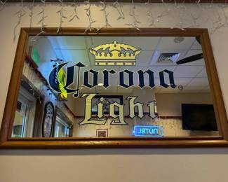BCD040 - Corona Light Mirror Bar Sign