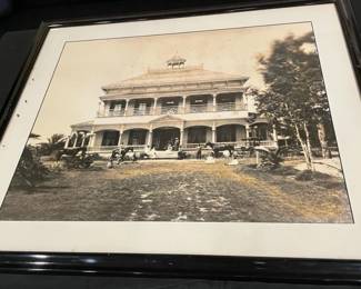 BCD036 - Framed Vintage Photo Of Old Plantation