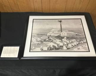 BCD022 - Framed Photography of Aiea Sugar Mill from Bishop Museum Archive