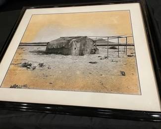 BCD081 - Framed Vintage Photo Of Kewalo Basin & Diamond Head