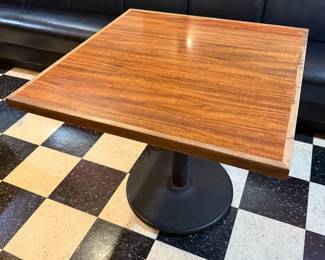 BCD005 - Laminate Wood Table with Solid Wood Edge