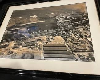 BCD105 - Framed Historical Honolulu Boat Harbor