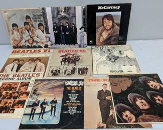 Lot 261: Beatles and Paul McCartney vinyl LPs