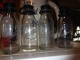 Bottles from The University of Tennessee Knoxville Dairy 