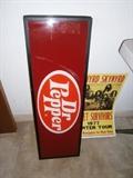 Chattanooga Cavalier Glass Dr. Pepper Sign