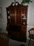 Mahogany Breakfront China Cabinet