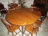 Maple Table with Leaf and 6 Chairs