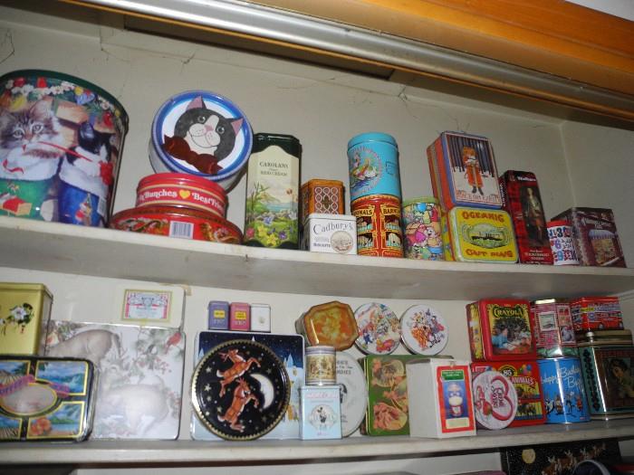 Tins, tins and more tins
