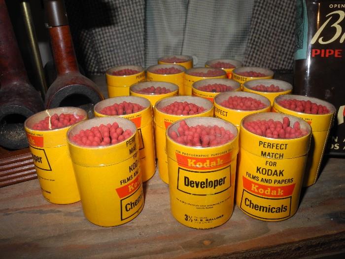 Matches in Kodak containers!