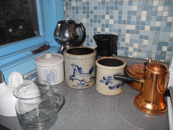 Some nice crocks and copper