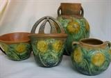 Roseville Sunflower pottery