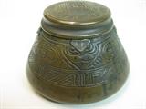 Tiffany American Indian inkwell