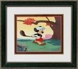 Lot#54, ARNOLD PALMER SIGNED, WALT DISNEY ANIMATION CEL, H 9", W 12", MICKEY MOUSE "A SWELL DAY FOR GOLF"Edition #1/1. Drawing #68. Signed, "Arnold Palmer", lower middle of art work. PLM/K&H. Disney certification on verso. Framed. Actual size of art work, 9 1/2" H. x 12" W.