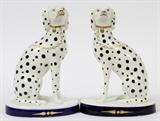 Lot#118, VINTAGE ITALIAN MOTTAHEDEH DALMATIAN FIGURINES, PAIR, H 10", W 7"Dalmatian dog figurines;
