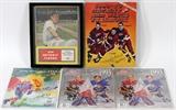 Lot#201, AUTOGRAPHED HOCKEY AND BASEBALL PROGRAMS, 6 PCS.includes: 1970 Detroit Tigers Official Scorebook, signed by Al Kaline, framed, 10" x 8"; Detroit Red Wing Sid Abel autographed magazine page of "Production Line"; 1996 NHL All -Star Magazine with cover art by Peter Max and signed by Max; two 1993 NHA Coca-Cola All Star Magazines, one signed by Wayne Gretzky, Frank Mahovlich (certificate of authenticity); second magazine signed by Henri Richard, Mike Modano, Frank Mahovlich, (certificates for Mahovlich and Richard and others signed in presence of consigner); 1969-70 Detroit Red Wing Yearbook signed by Alex Delvecchio (in presence of consigner) and Frank Mahovlich (with certificate of authenticity);