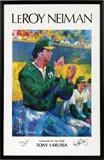 Lot#202, LEROY NIEMANN, COLOR LITHOGRAPH, SIGNED BY TONY LARUSSA, C1993, H 30", W 18", "MANAGER OF THE YEAR TONY LARUSSA"depicts a likeness of Oakland Athletics manager Tony Larussa at the steps of the Oakland dugout with Dennis Eckersley, Oakland's Hall Of Fame relief pitcher, in the background. Signed by Larussa lower left and  Dennis Eckersley lower right, both in black Sharpie. From the collection of a former Detroit Tigers executive;