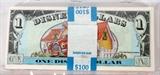 Lot#364, WALT DISNEY$1.NOTES CONSECUTIVE SERIAL # 1993 100,Matching Serial Numbers;  #  A - 02252301 - A   to   A - 02252400 - A.      -   United States.