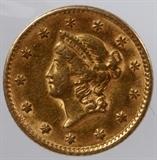 Lot#403, LIBERTY HEAD $1.00 GOLD COIN 1852 1
