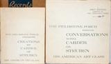 Lot#1060, FREDERICK CARDER, 'CONVERSATIONS WITH CARDER ON STEUBEN-HIS AMERICAN ART GLASS' BOOKLET & LP RECORDS,,Limited edition 933/1000.  The Fieldstone Porch Presents "Conversations with Carder on Steuben, His  American Art Glass", Cicily and Gerry Philpot, Glenbrook, Connecticut, 1963, includes 2 LP record albums and 1 booklet/catalog.