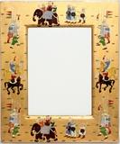 Lot#1363, KASHMIR HAND DECORATED PHOTO FRAME, H 11", W 9":  Good condition jw