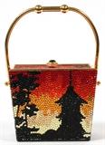 Lot#1375, KATHRINE BAUMANN CHINESE TAKEOUT BOX MINAUDIERE, W 4"