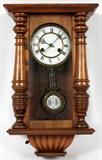 Lot#1498, GERMAN WALL CLOCK, C. 1890, H 20", W 12"