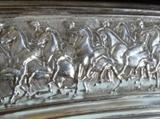 Twin-handled Silver Roman Motif Serving Tray 136.8 OZT