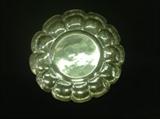 Mexican .950 Silver Hammered Scalloped Bowl