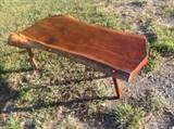 Nakashima Style Free form Walnut Coffee Table Burl Knot