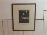 Kathe Kollwitz Etching pencil signed Self Portrait 6.75