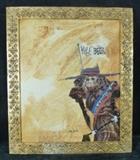 Harry Dunn Acrylic on Board, "Carrie Nation"