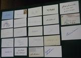 (1150+) Signed Index Cards with HOFers & Stars (Lot 53)
