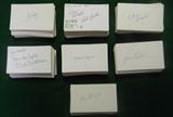 (1150+) Signed Index Cards with HOFers & Stars (Lot 53)