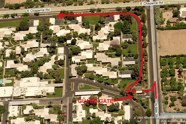 ARIAL PHOTO OF SCOTTSDALE 
     HOUSE COMPLEX.
 
    CLICK TO ENLARGE