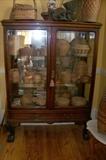 Another great cabinet - for display of collectibles - dolls or baskets (as shown)