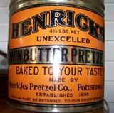 Large advertising tin