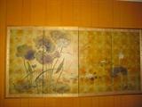 20th Century Japanese screen  36" by 73"  (per report)