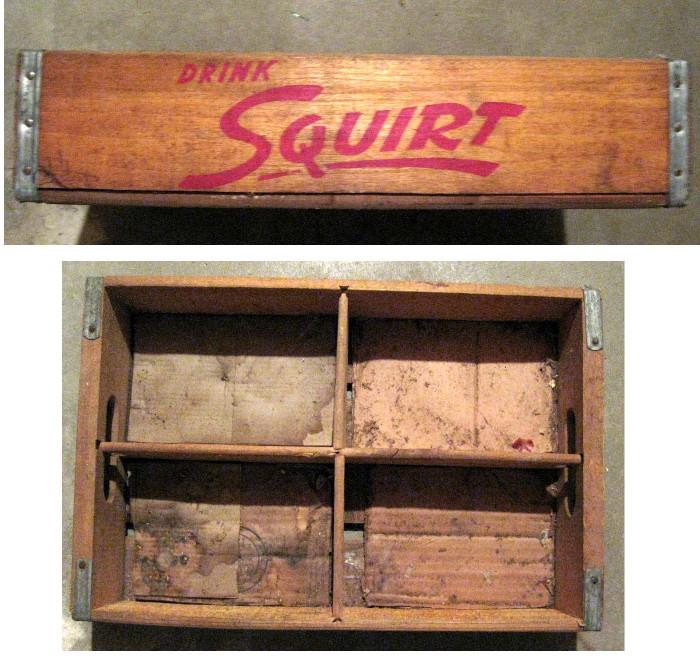 Squirt crate in good condition with natural wear.