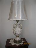 Gorgeous pair of porcelain lamps