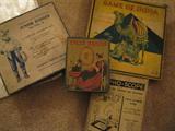 1920-30's games, box only of Junior Ranger double holster set