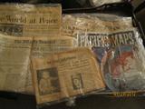 World War II newspapers and Pure Oil Co. issued Pacific War Maps